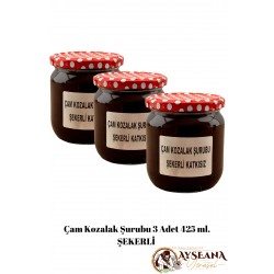 Kozalak Şurubu Odun Ateşinde Ev Yapımı Şekerli  (3 adet 425 ml. )