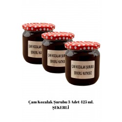 Kozalak Şurubu Odun Ateşinde Ev Yapımı Şekerli  (3 adet 425 ml. )