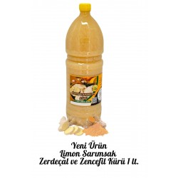 Limon Sarımsak Zencefil Zerdeçal Kürü (1 Litre)