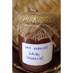 Kozalak Şurubu Odun Ateşinde Ev Yapımı Şekersiz 425ml.